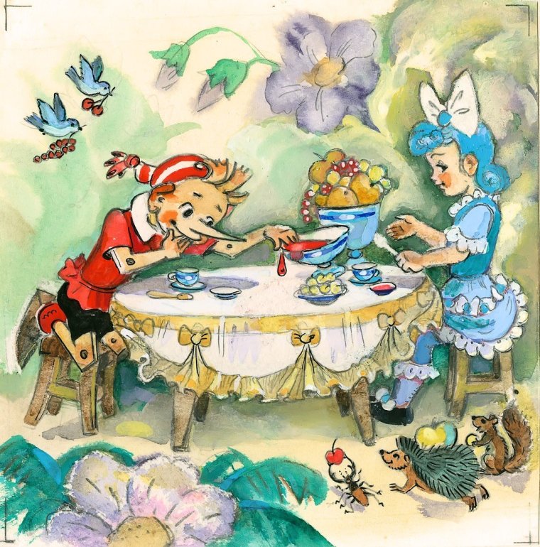 Золотой ключик или приключения Буратино Мальвина