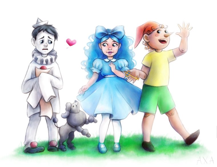 Мальвина и Буратино