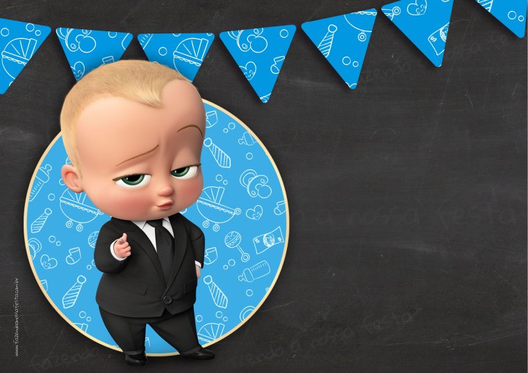 Приглашение в стиле босс молокосос