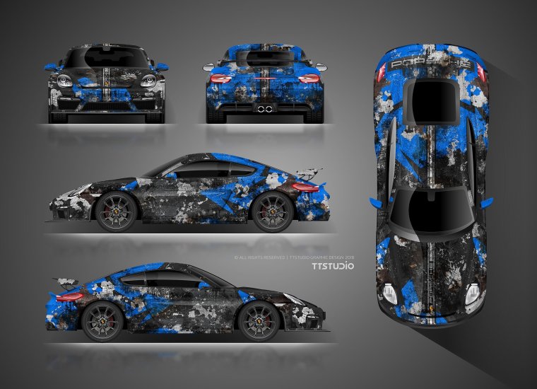 Порше 911 дрифт винил