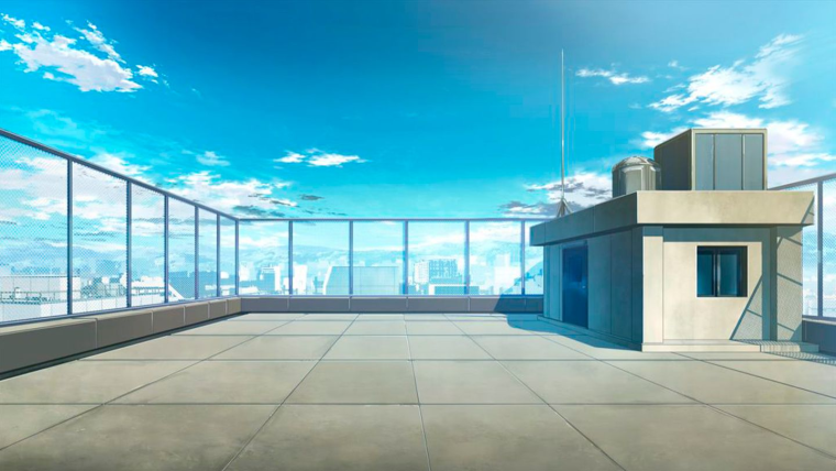 Крыша дома аниме