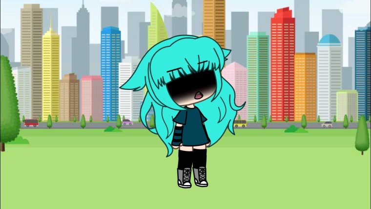 Фон улицы аниме гача лайф