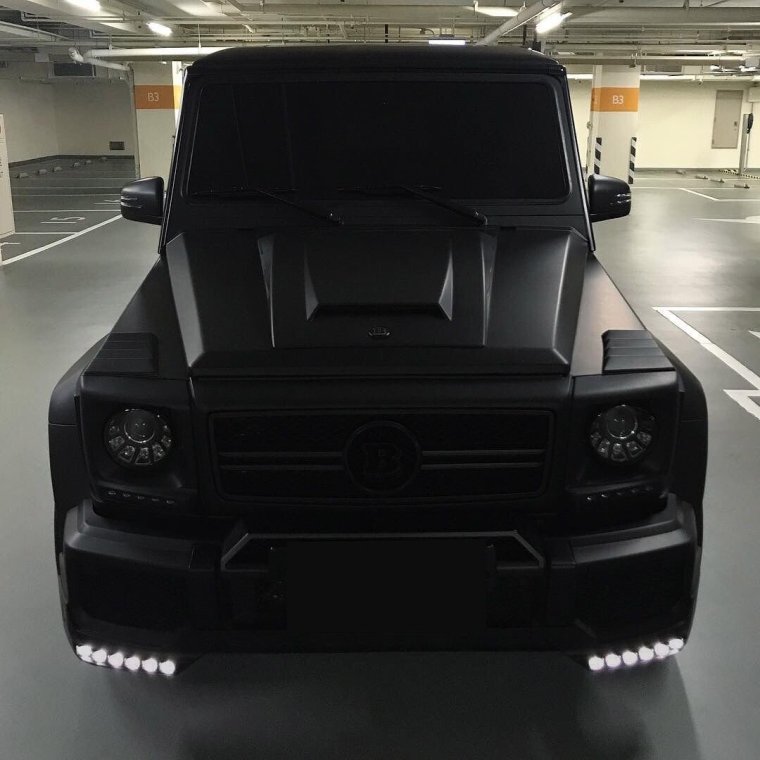 Мерседес Гелендваген чёрный матовый