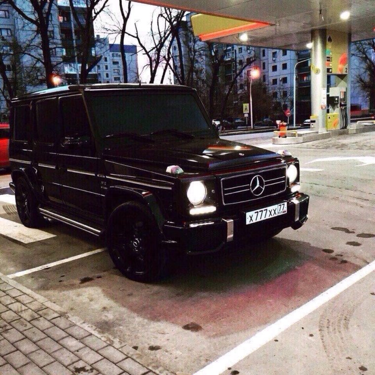 Мерседес Гелендваген черный тонированный