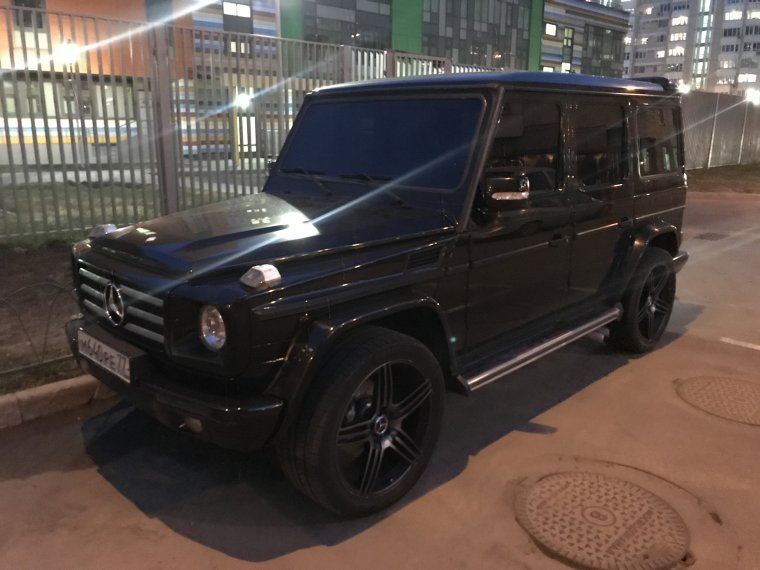 Мерседес Гелендваген черный тонированный