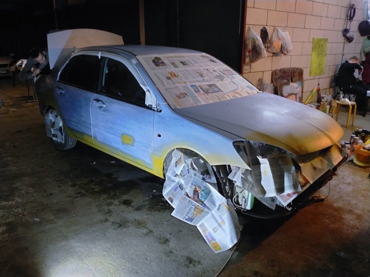 БМВ f30 аэрография