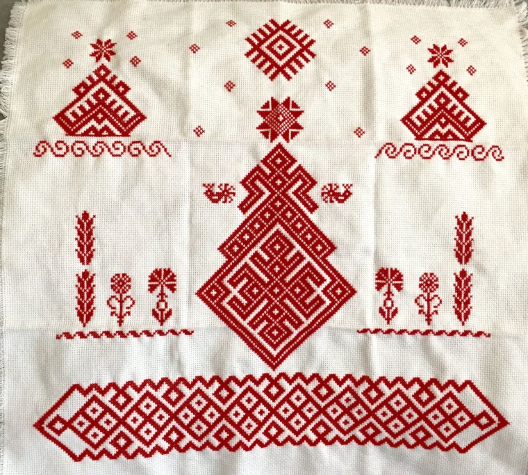 Белорусский орнамент в полосе