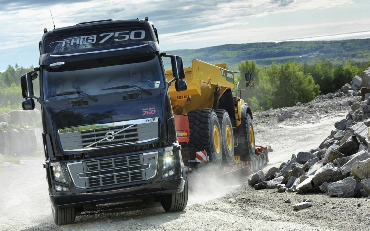 Volvo fh16 с тралом