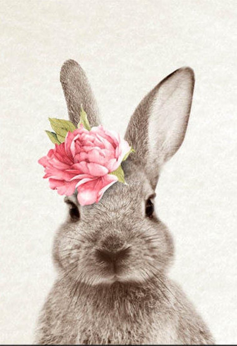 Легкий зайчик акварелью