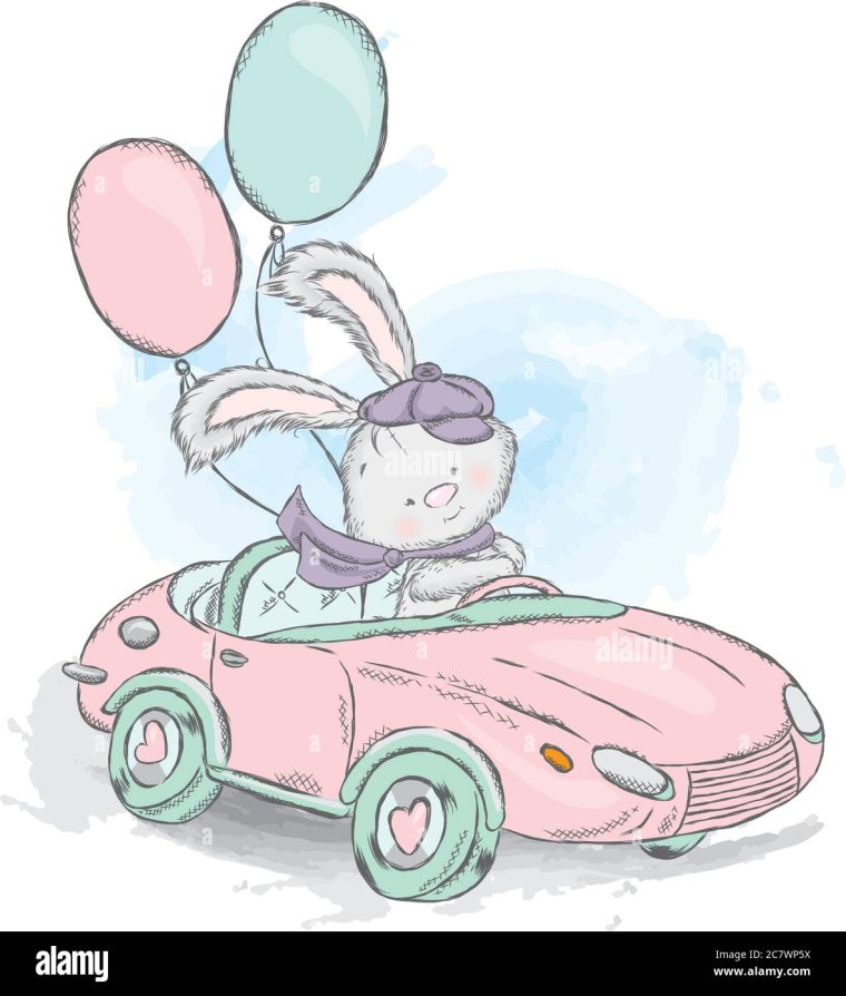 Милый зайчик с короной