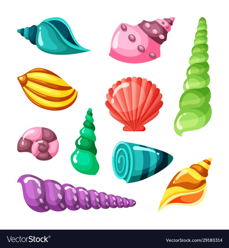 Ракушки из мультфильма которые детки