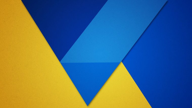 Желто голубая абстракция