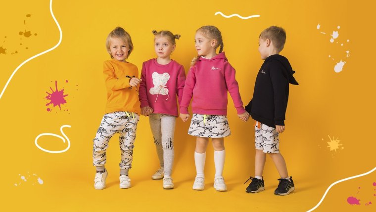 Магазин детской одежды баннер