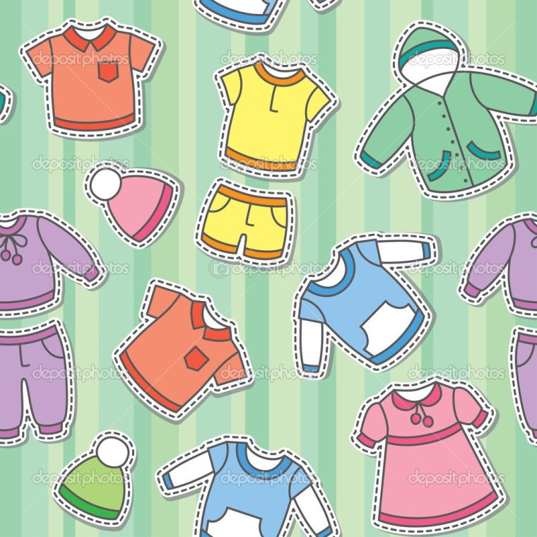Фон детский одежда