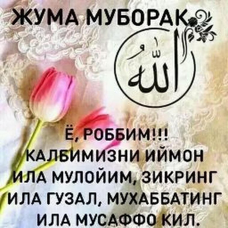 Жума муборак булсин