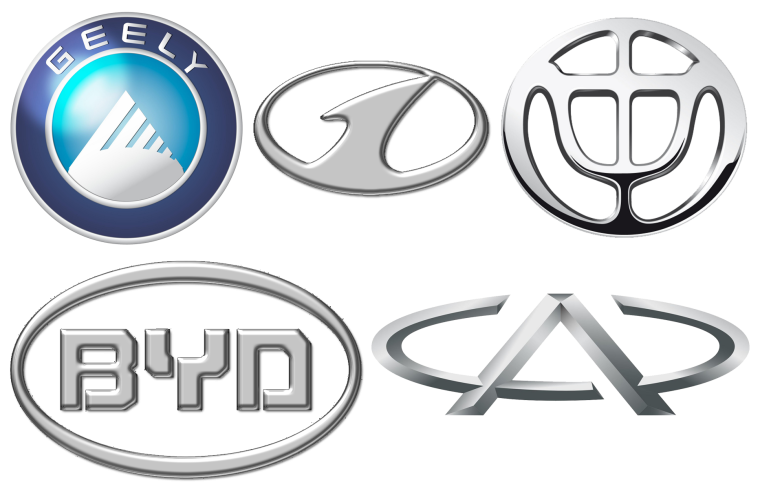 Значки китайских автомобилей