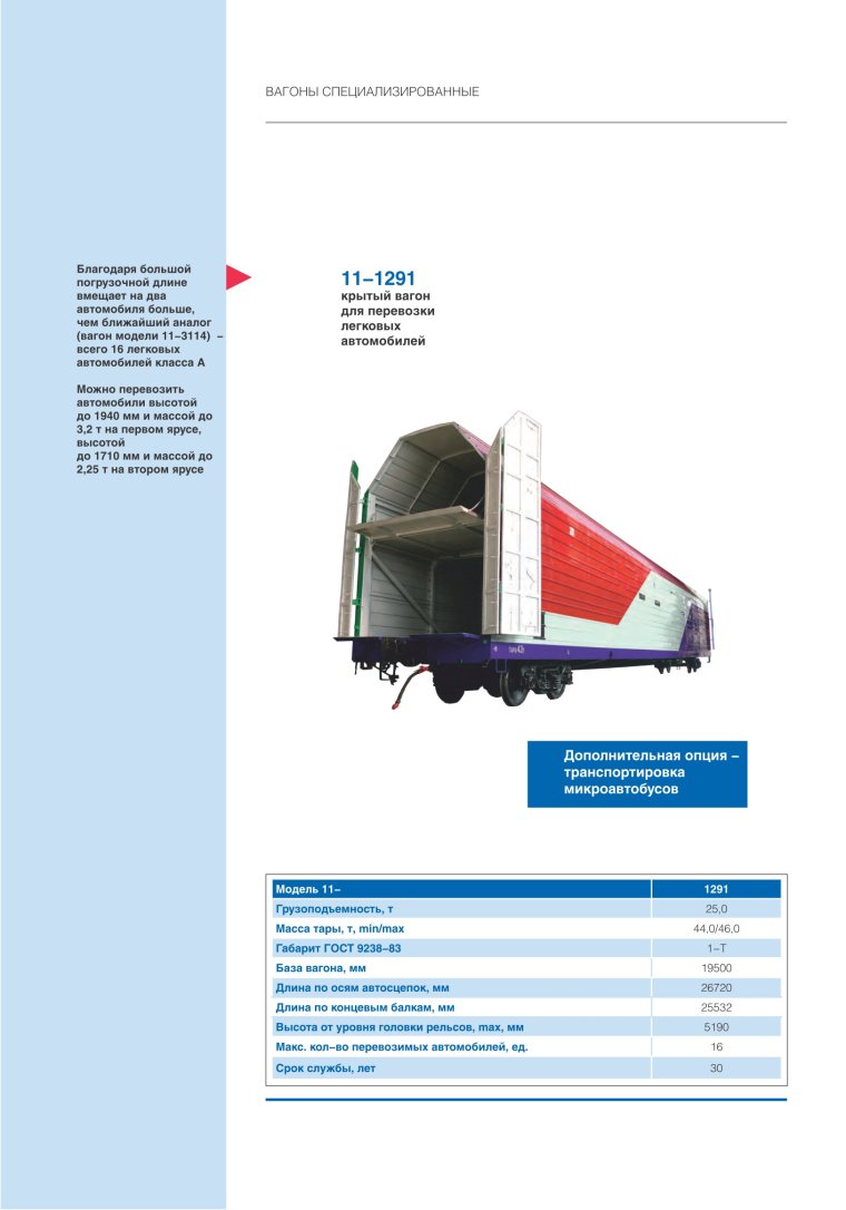 4-Осный Крытый вагон 11-835