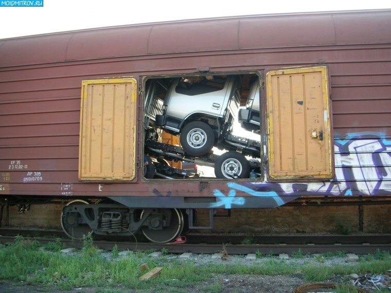 Вагон для перевозки техники