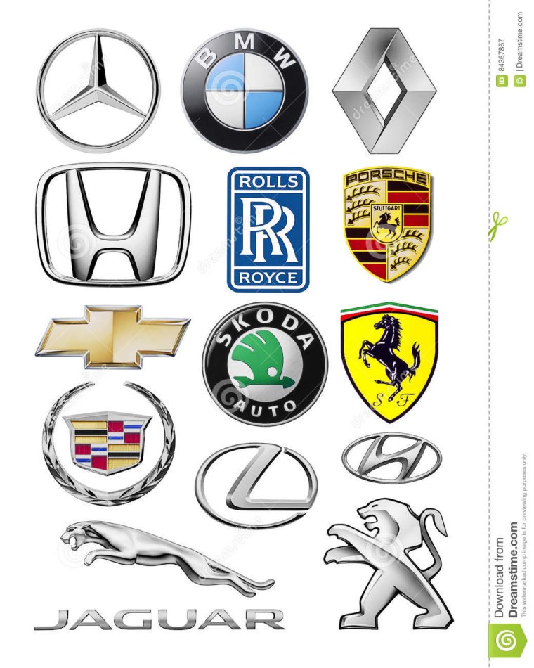 Эмблемы автомобилей