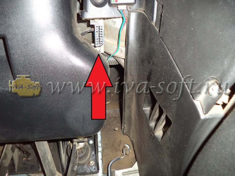 Диагностический разъём Шевроле Нива