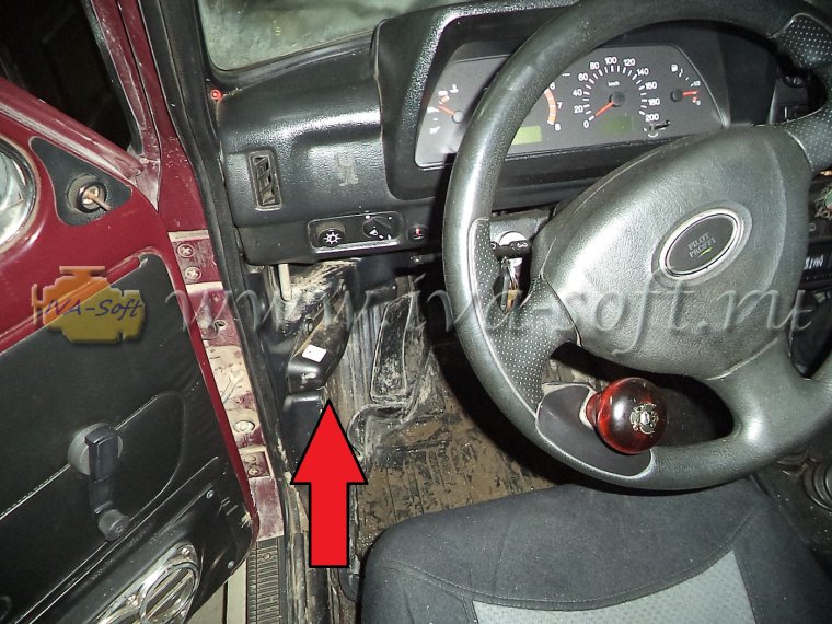 Диагностический разъём Шевроле Нива 2008
