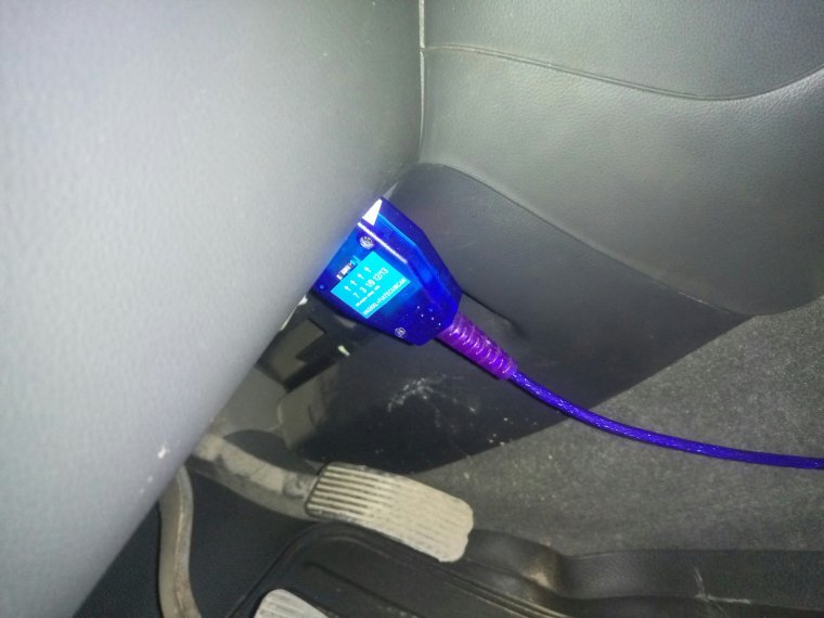 Разъём ОБД Шеви Нива