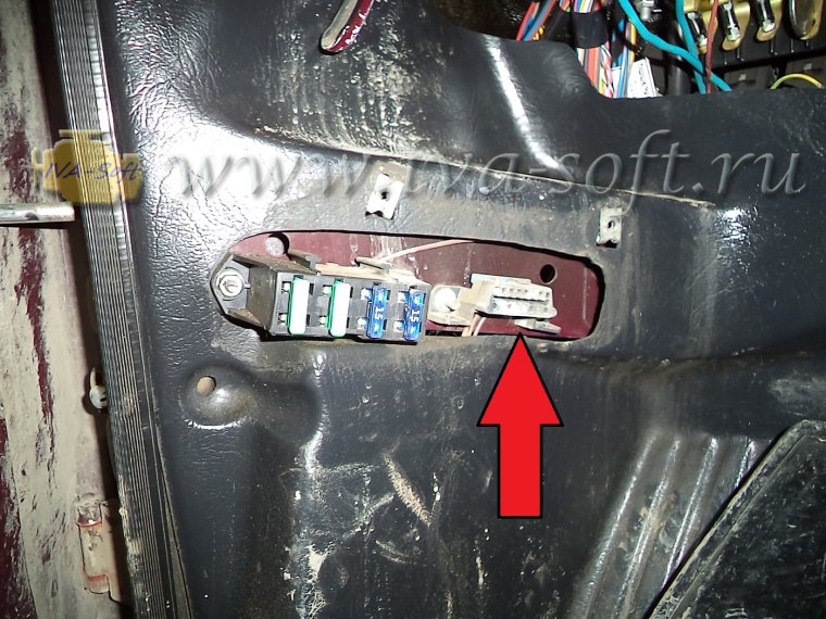 Диагностический разъём ВАЗ 21214