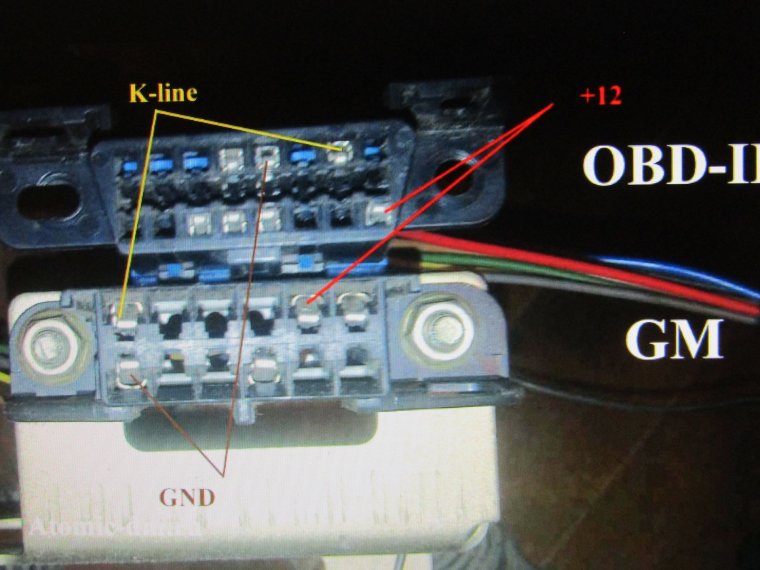 ВАЗ 2110 диагностический разъём elm327