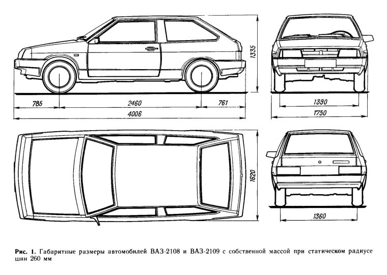 Lada (ВАЗ) 2113 чертеж