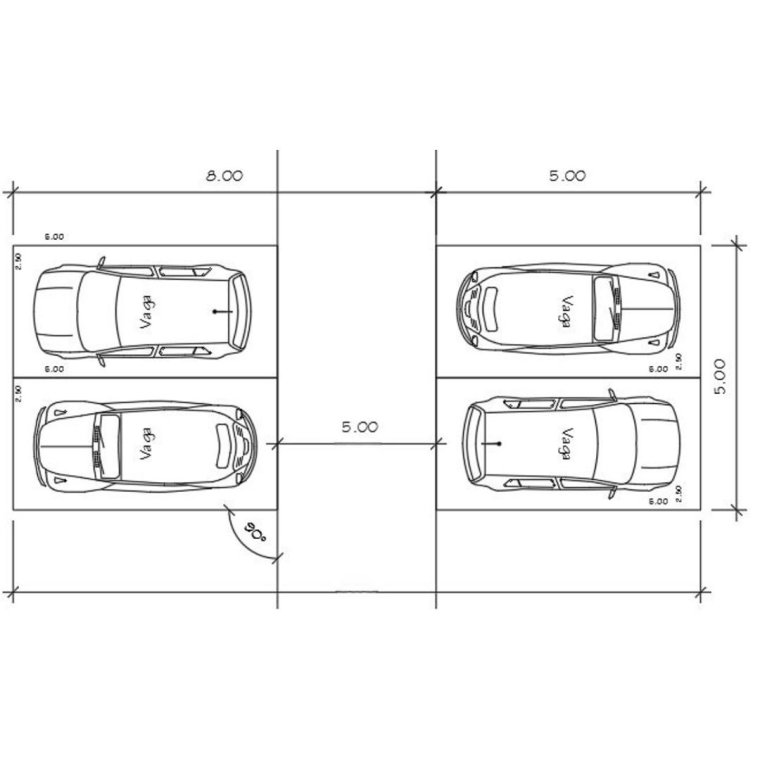 Ширина парковочной разметки для легкового автомобиля