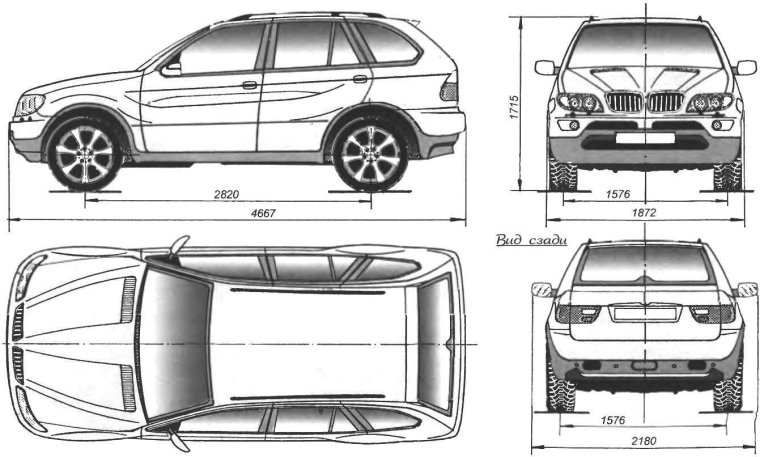 BMW x5 Blueprint