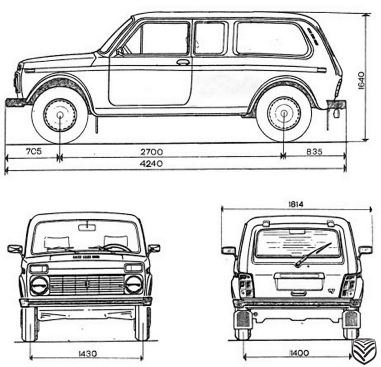Колесная база Нива 2131
