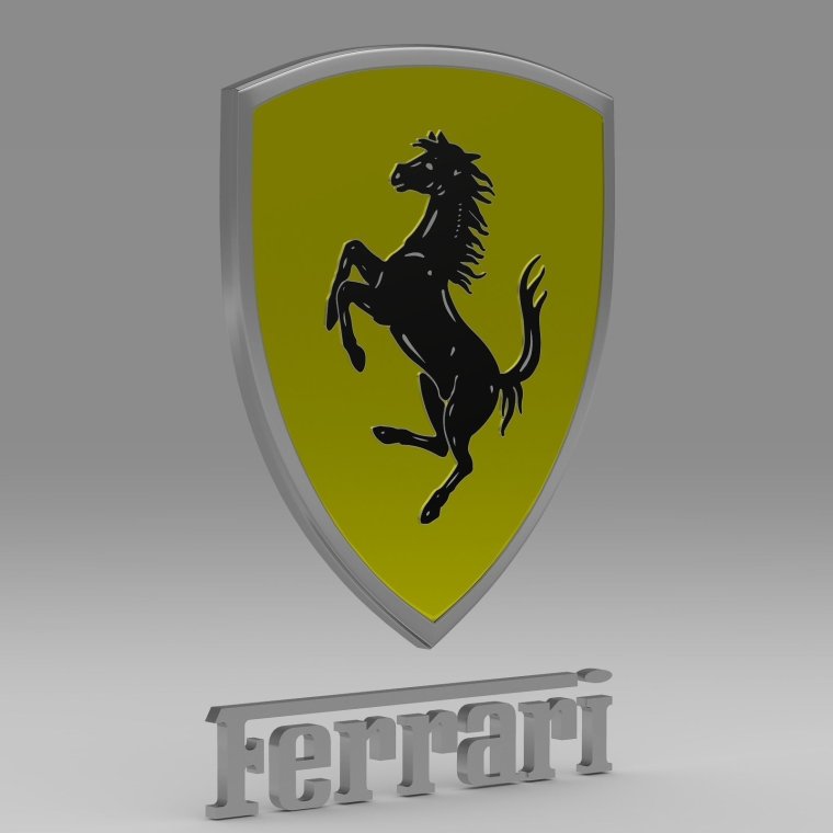Ferrari logo 3d