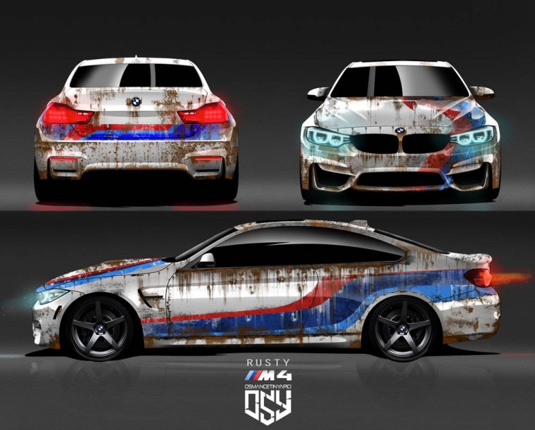 Винил на БМВ м5 ф10