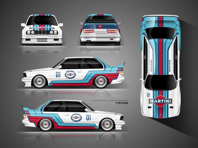 BMW e30 Martini Racing