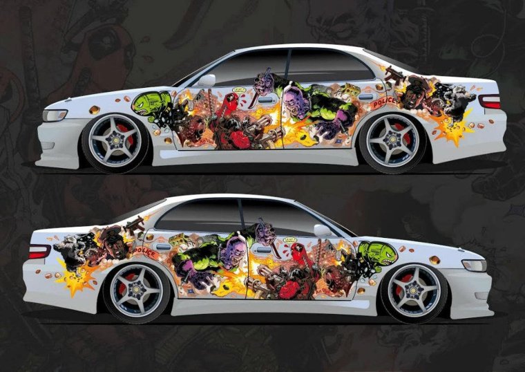 Развёртки винилов CIAY Toyota gt 86