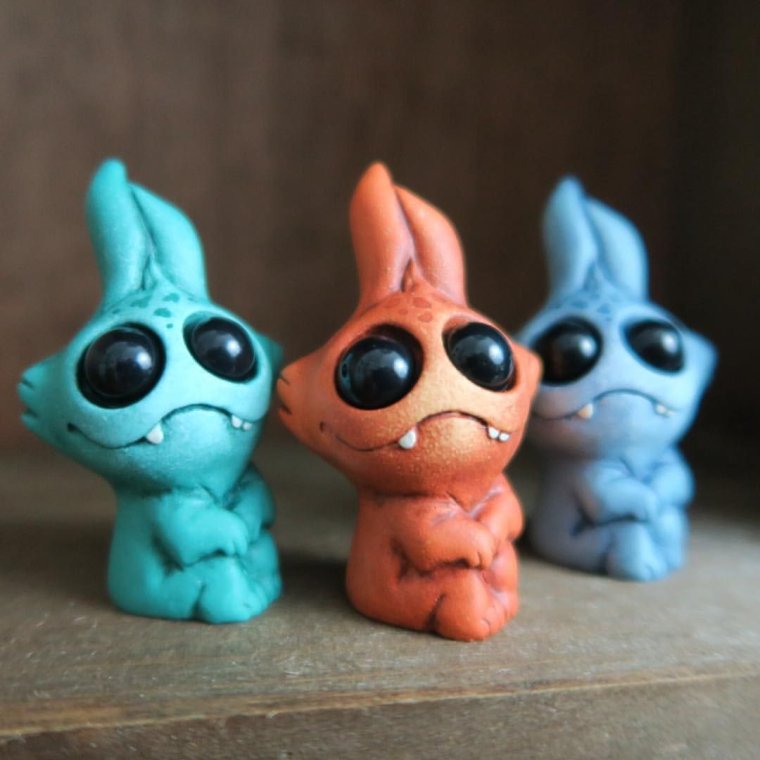 Монстры из полимерной глины