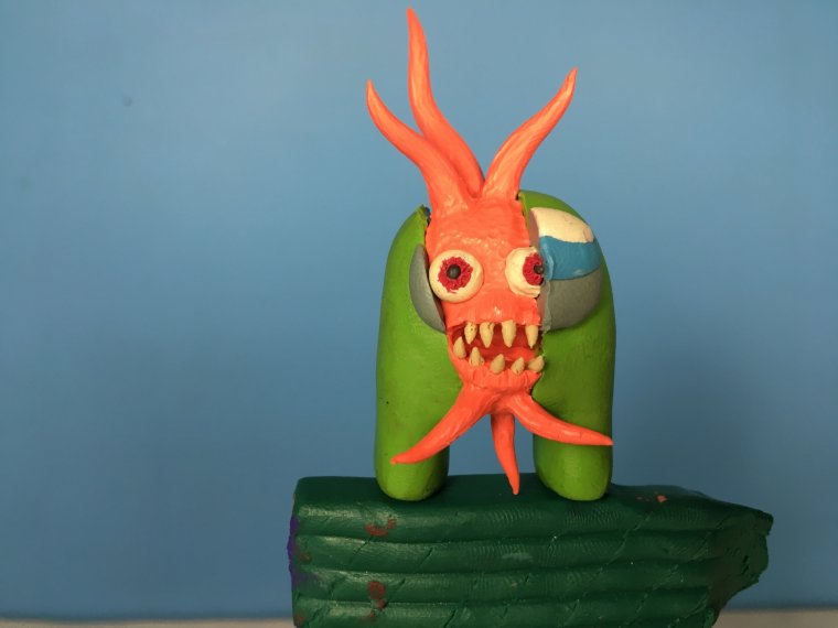 Монстрики из воздушного пластилина