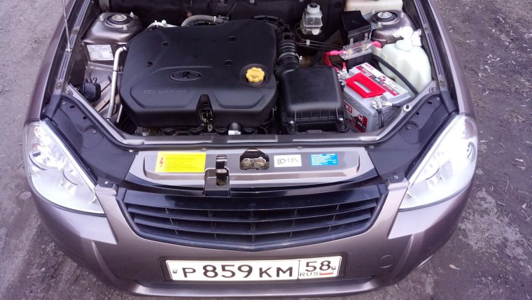 Подкапотка Приора турбо