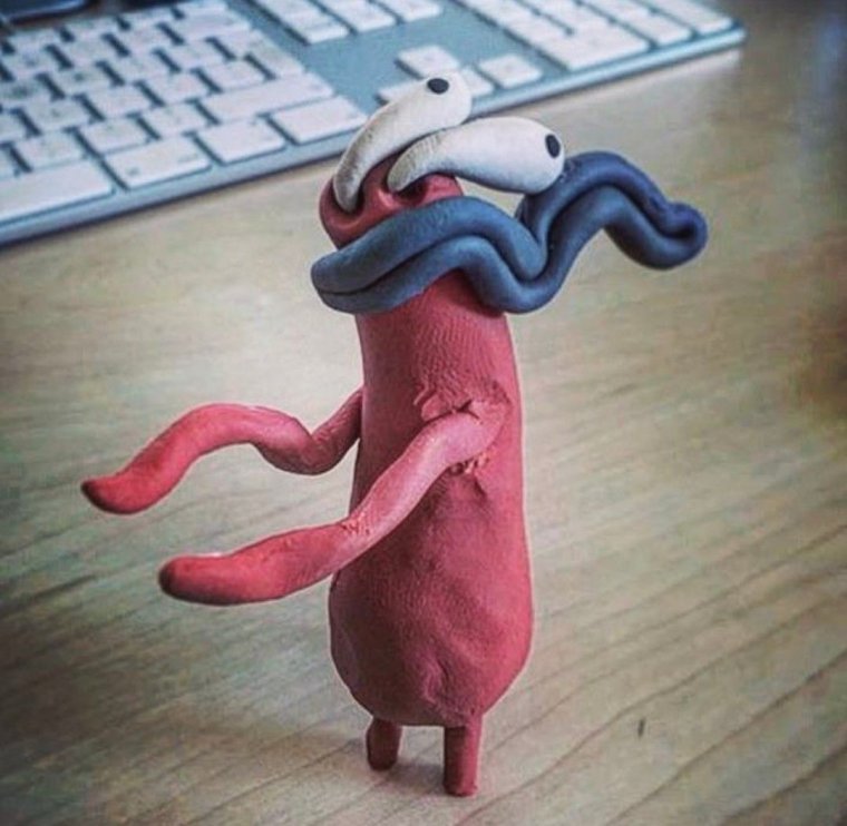 Чудище из пластилина