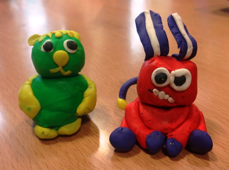 Страшные поделки из пластилина