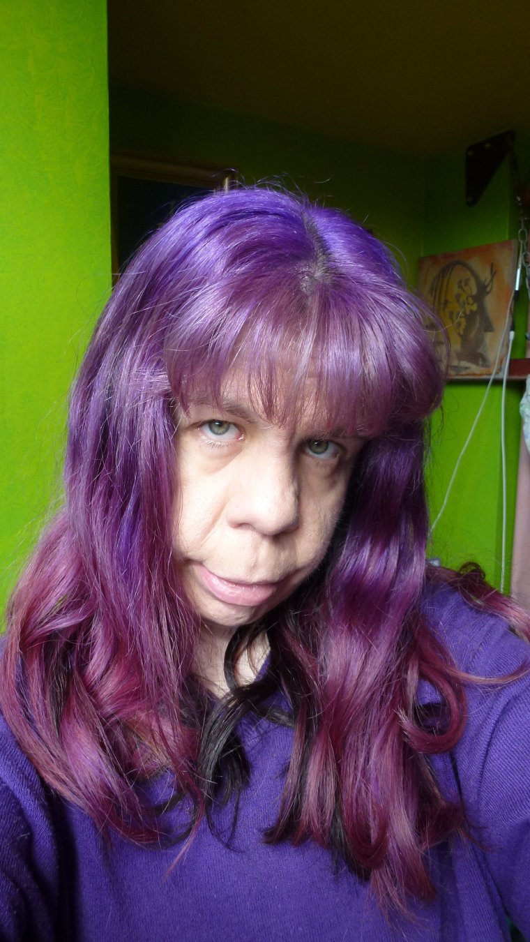 Фиолетовый тоник на русые волосы