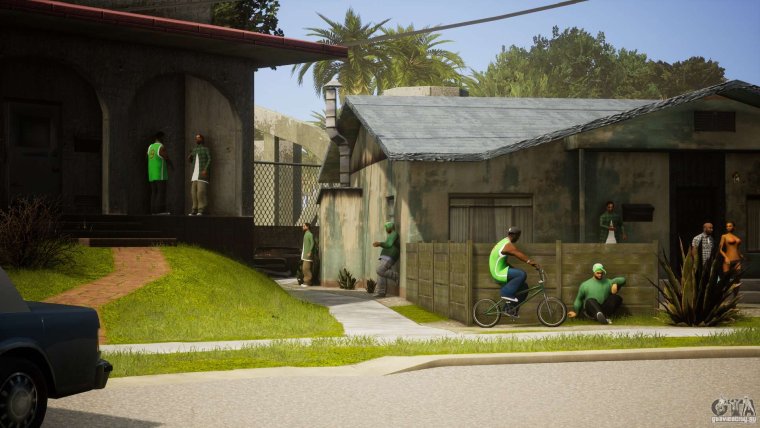 ГТА Сан андреас банда Гроув стрит