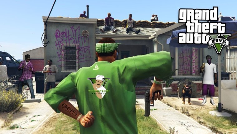 Банда Гроув стрит арт в ГТА 5