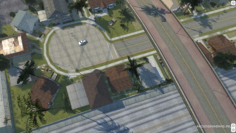 Гроув стрит на карте Сан андреас