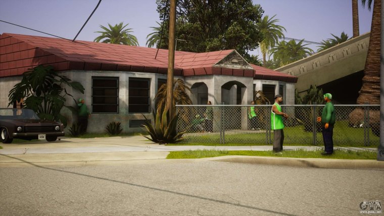 Гроув стрит в майнкрафт