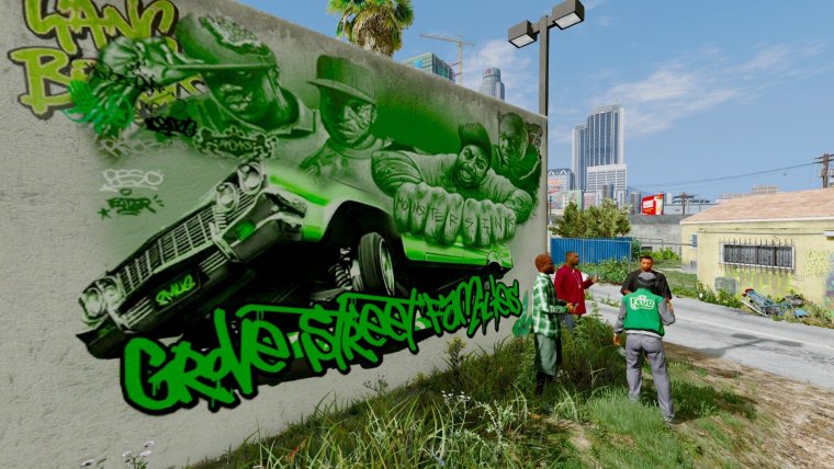 GTA 5 Grove Street Art