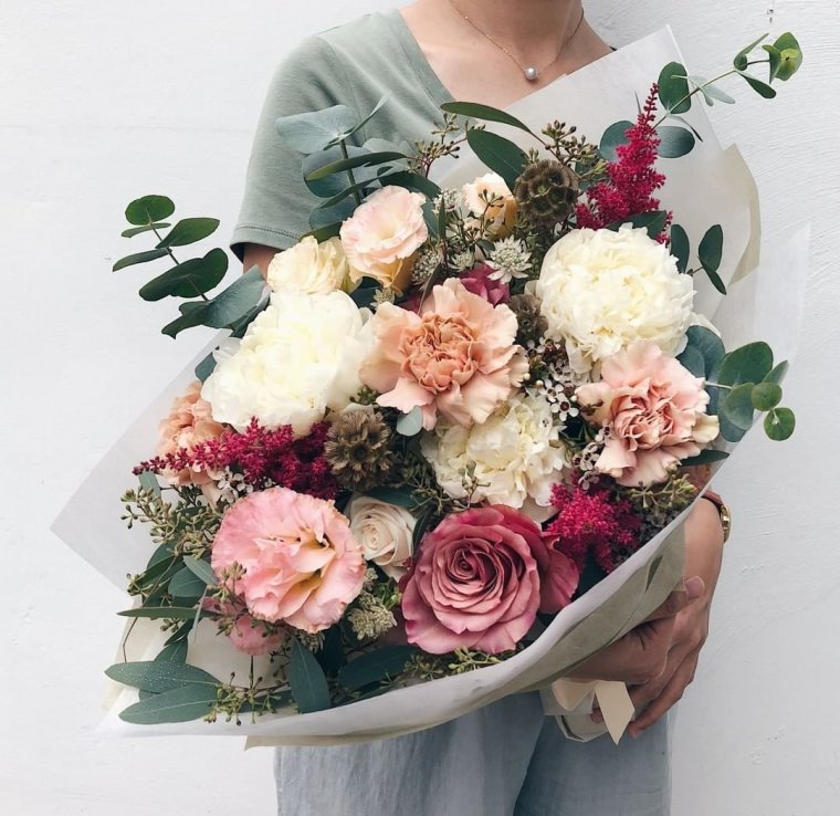 Букет из веника для бани