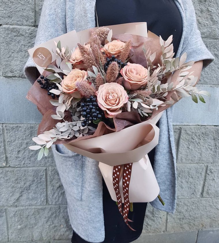 Съедобный букет на свадьбу