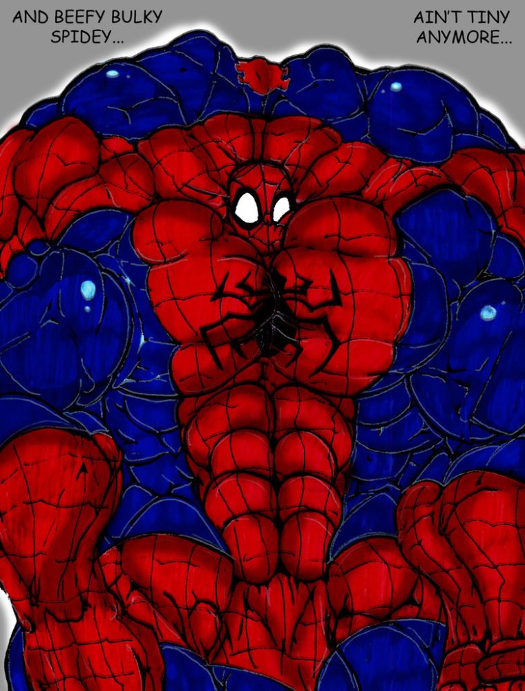 Человек паук muscle growth